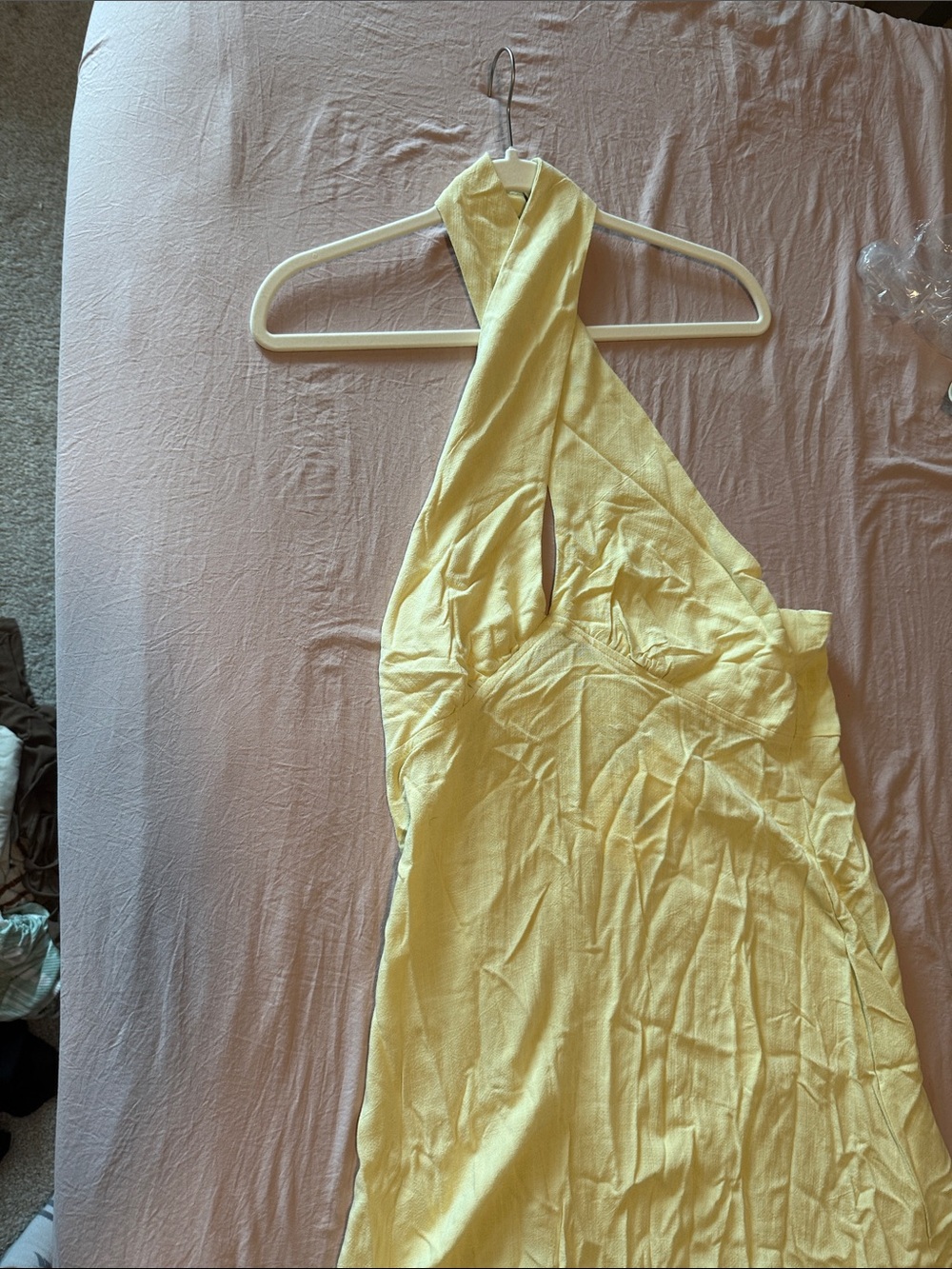 Peppermayo Adrienne Linen Maxi Dress - Lemon